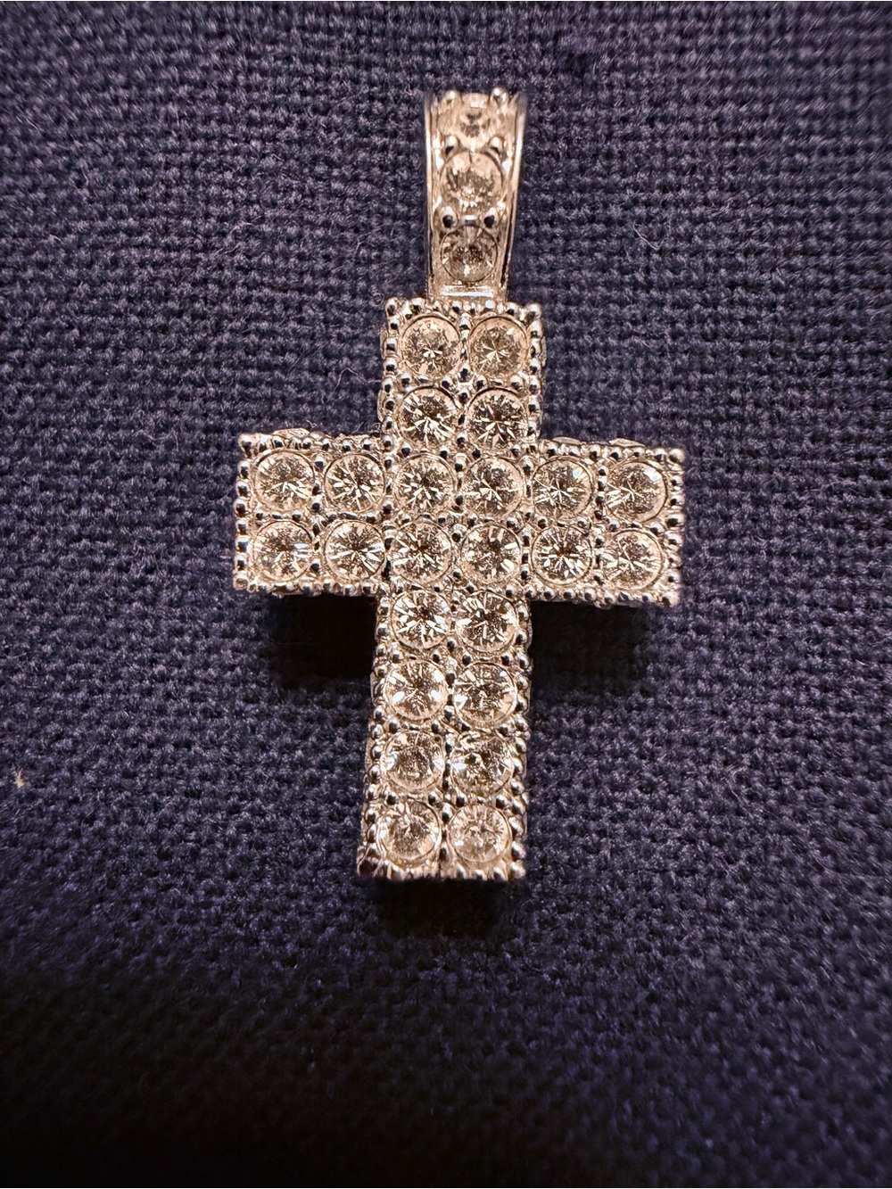 Swarovski Silver Crystal Cross Pendant